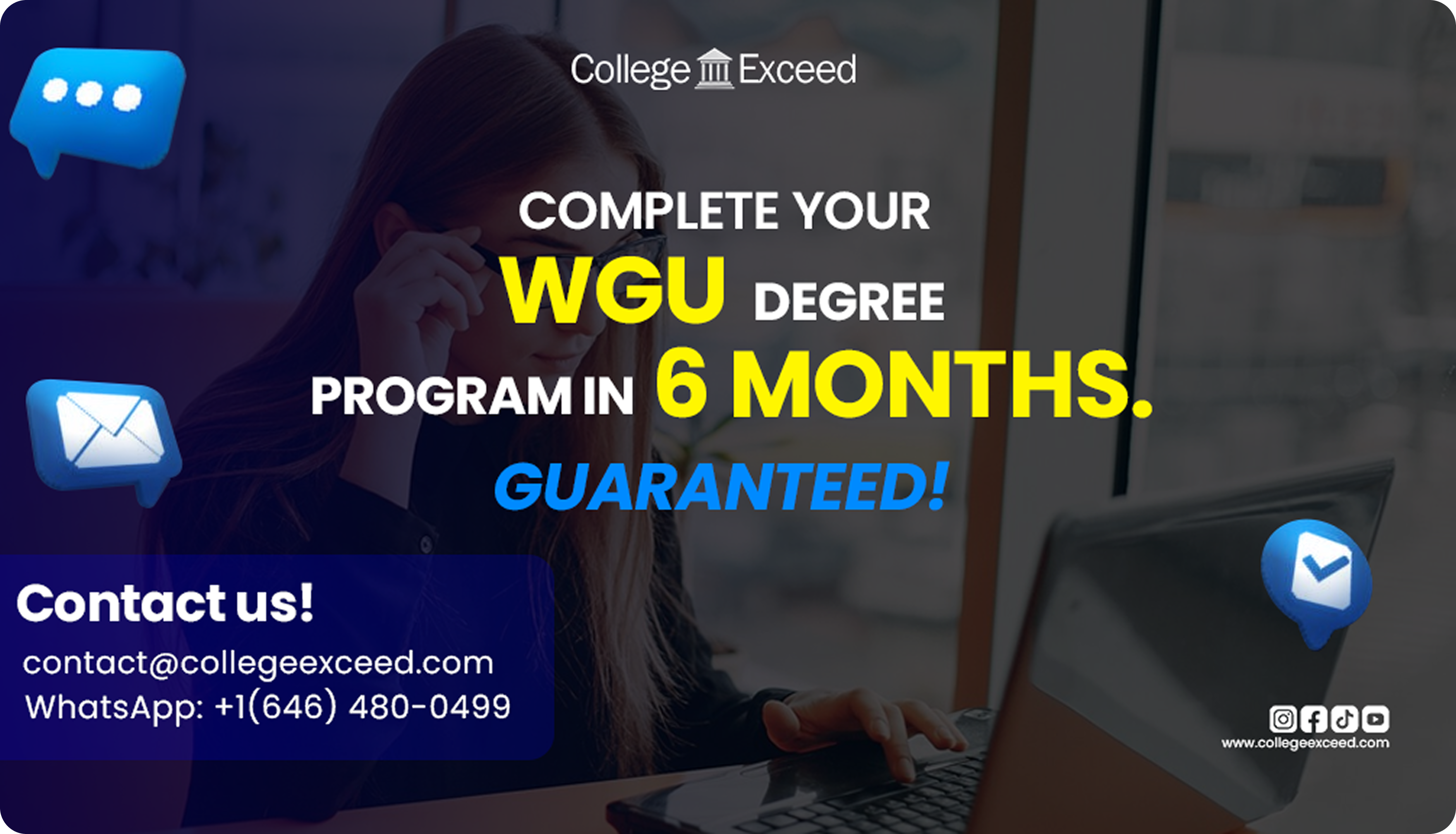 Complete your degree program in 6 months